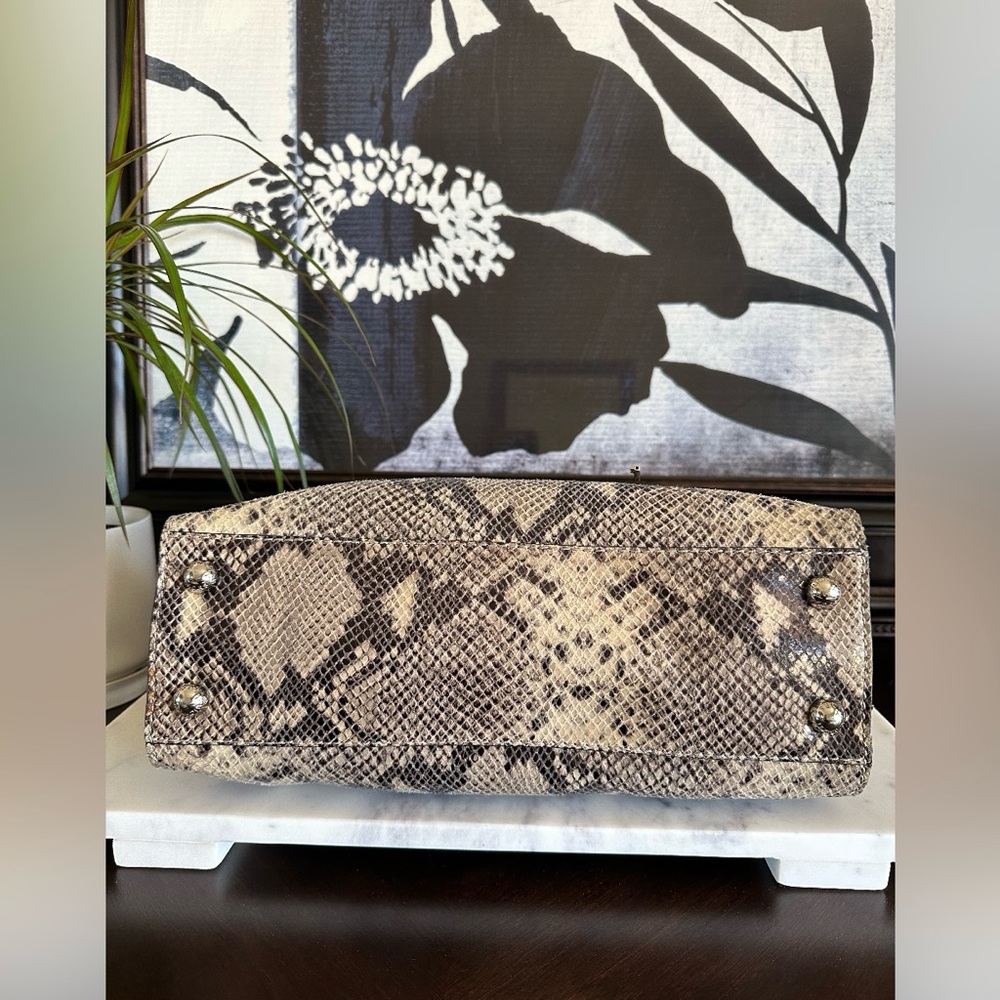 MICHAEL Michael Kors - Python Snake Embossed Medium Hamilton Tote - Picture 5 of 11